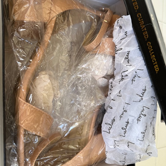 Ankle Strap Heels Almond Open Toe - Picture 8 of 8